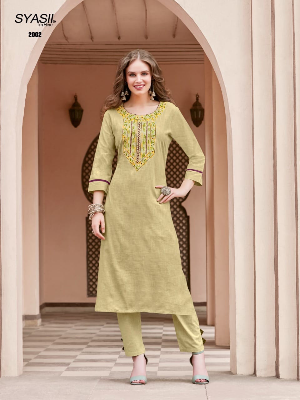 Syasii pure vol 2 cotton authentic fabric kurti with pant catalog