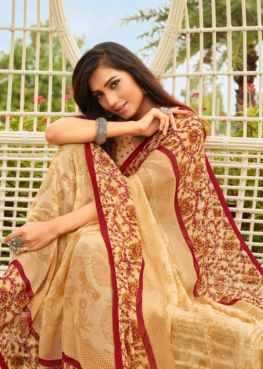 vallabhi prints maitrika shiffon graceful look saree catalog
