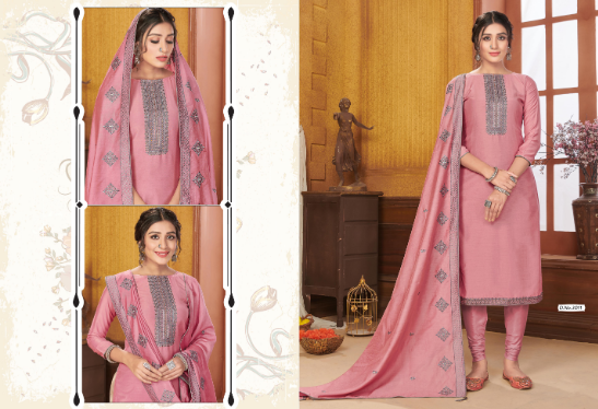 aaddhya designer ameera silk astonishing salwar suit catalog