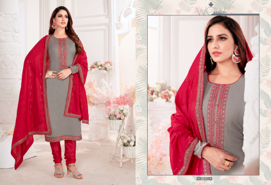 aadhya designer aayesha silk gorgeous look salwar suit catalog