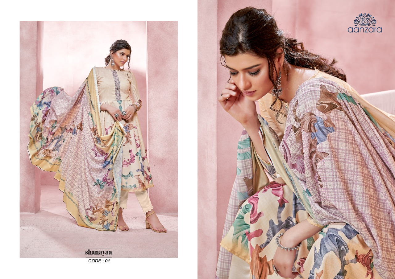 Acme weavers Aanzara Shanayaa Collection jam satin regal look salwar suit catalog