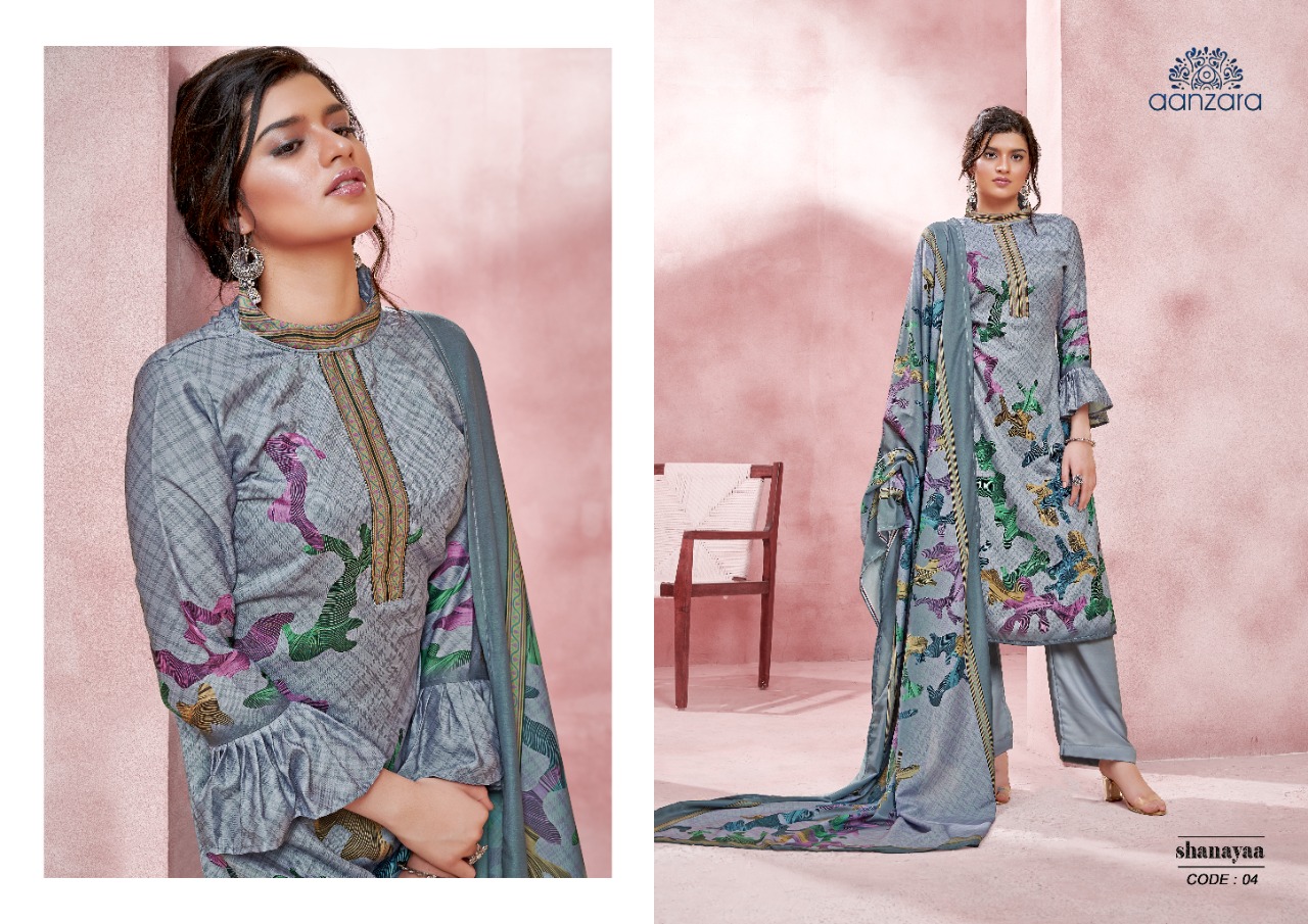 Acme weavers Aanzara Shanayaa Collection jam satin regal look salwar suit catalog