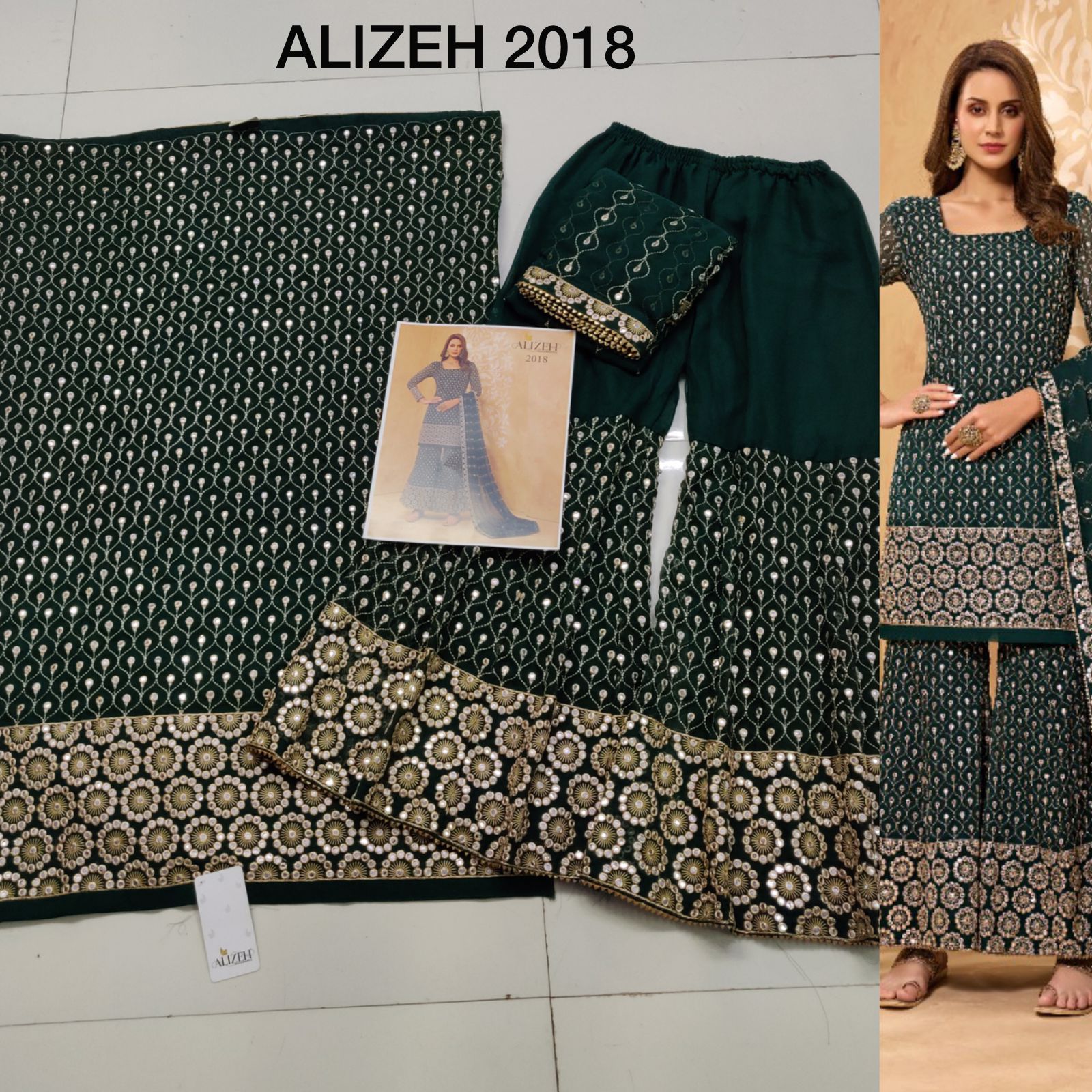 alizeh zaida vol 5 georgette gorgeous look salwar suit catalog