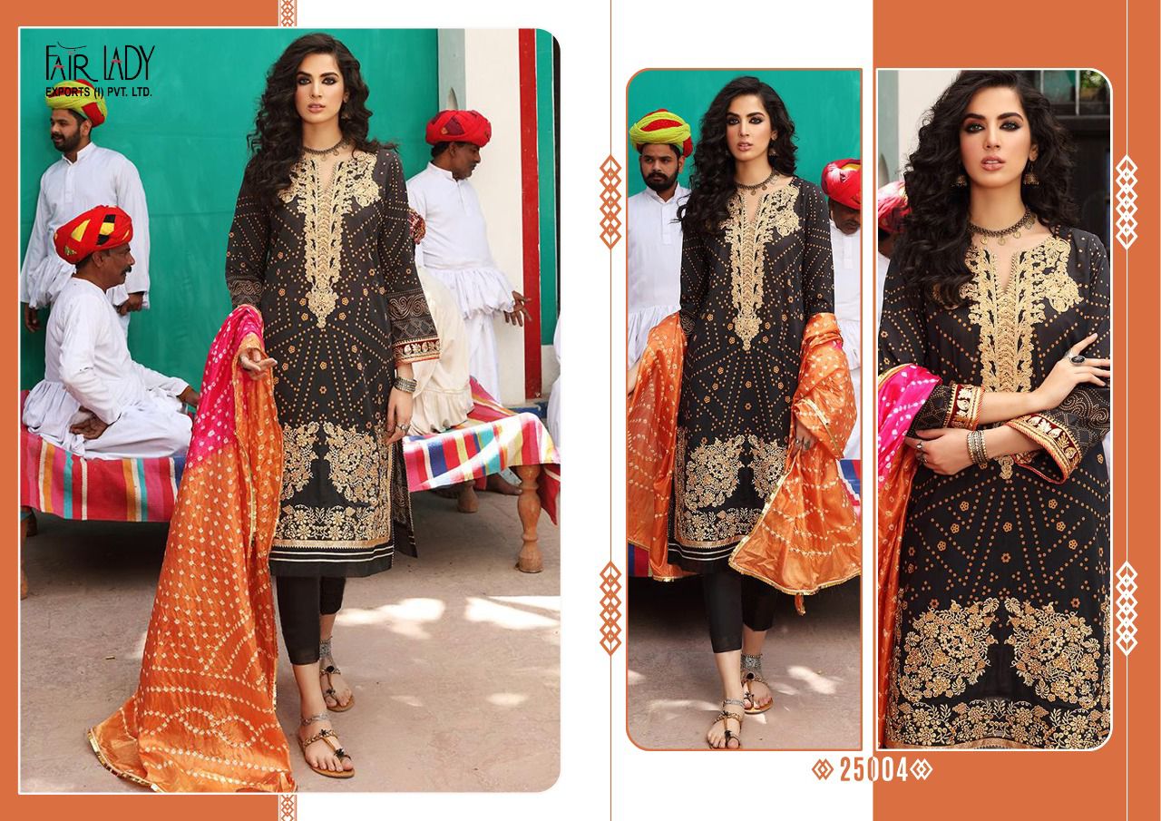 fair lady aniiq chunri vol 2 lawn cotton catchy look salwar suit with chiffon dupatta catalog