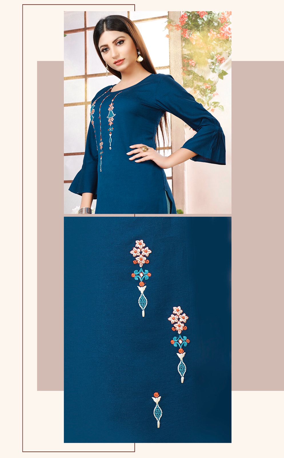 rijiya trends meher viscose new and modern style kurti with pant catalog