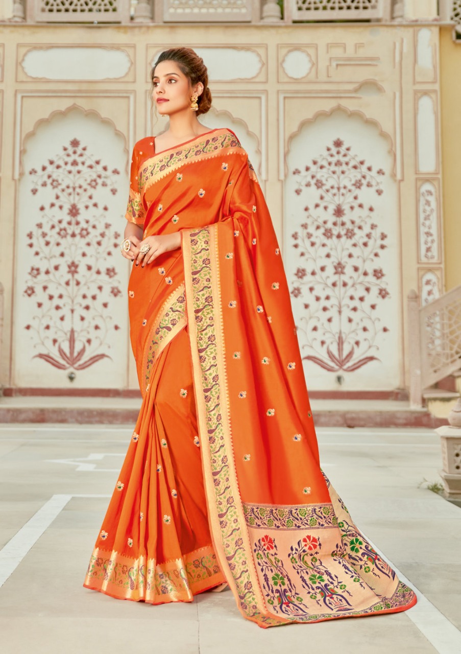 sangam prints koorinaidu silk graceful look saree catalog