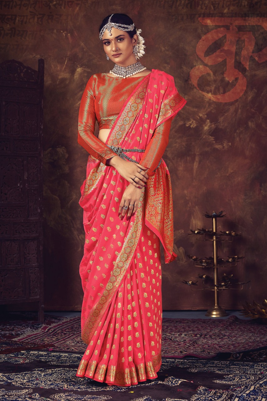 sangam prints mangala silk graceful look saree catalog