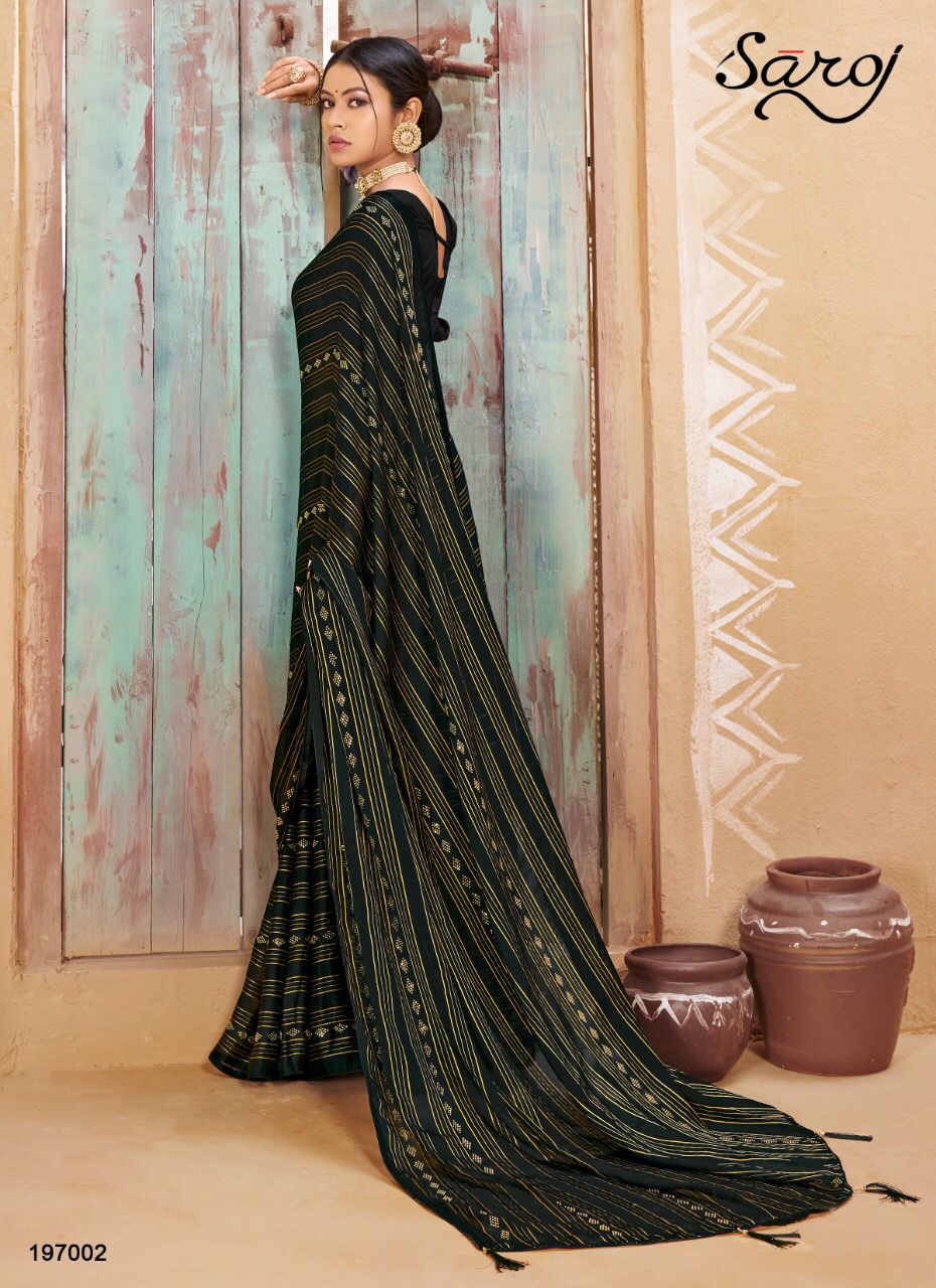 saroj haseen georgette astonishing saree catalog