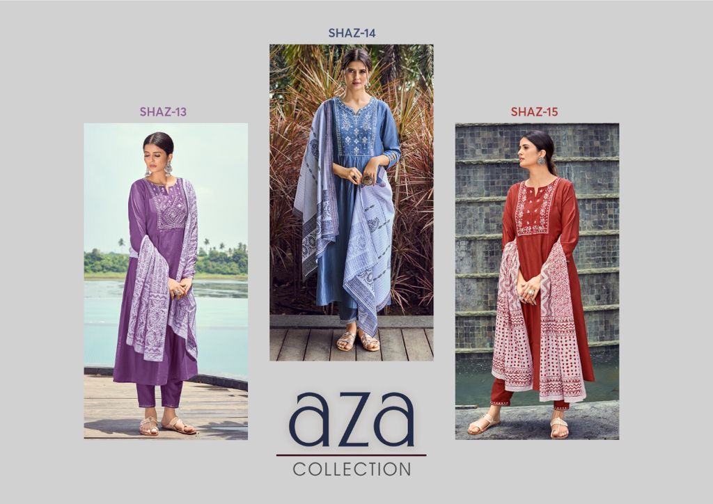 shichi aza chinnon astonishing look kurti with pant and dupatta  catalog OLD