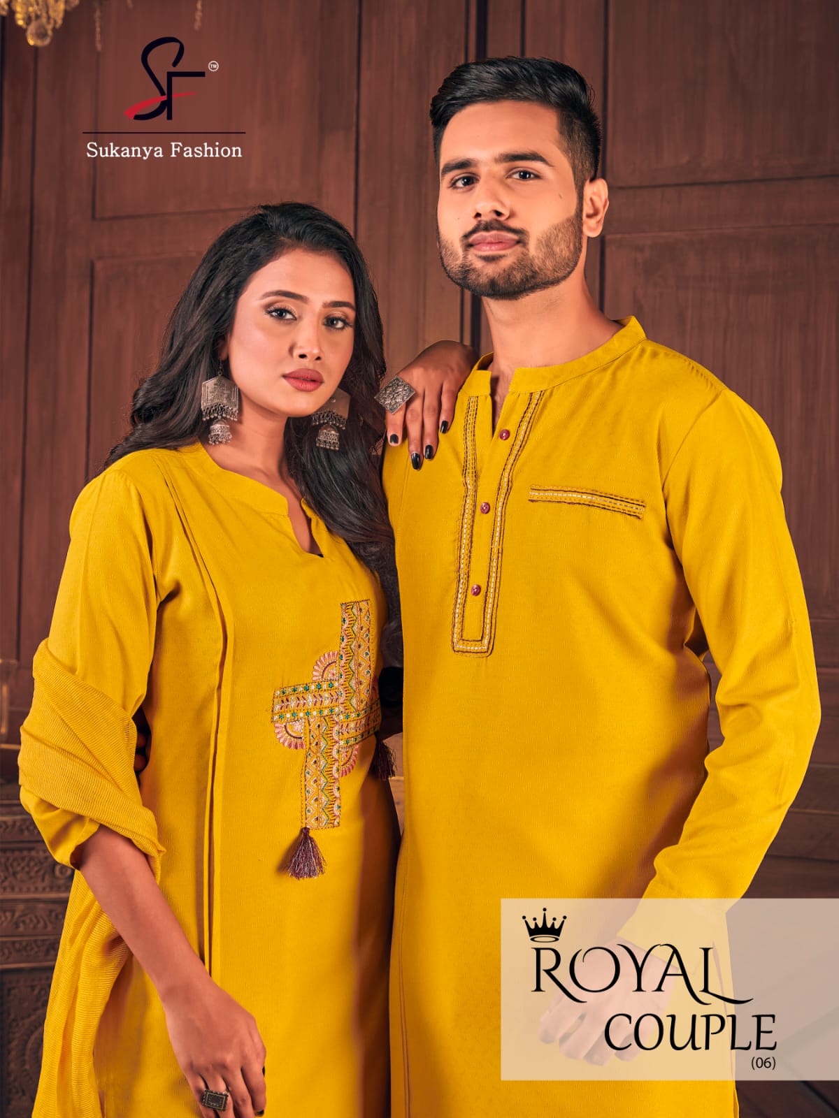 sukanya fashion royal couple 6 cotton regal look couple combo Kurta with Pants n Kurti with Pants n Dupatta catalog