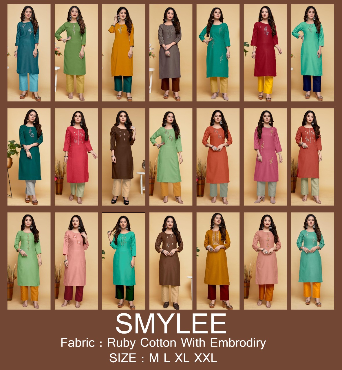 tc  Smylee cotton catchy look kurti catalog