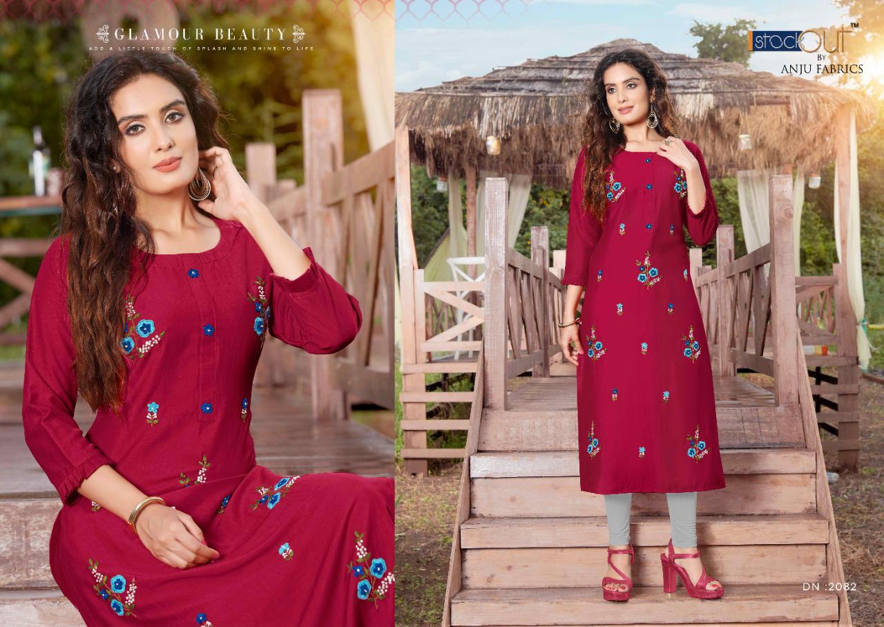 anju fabrics impressive vol 2 bamber elegant stylish look kurti catalog