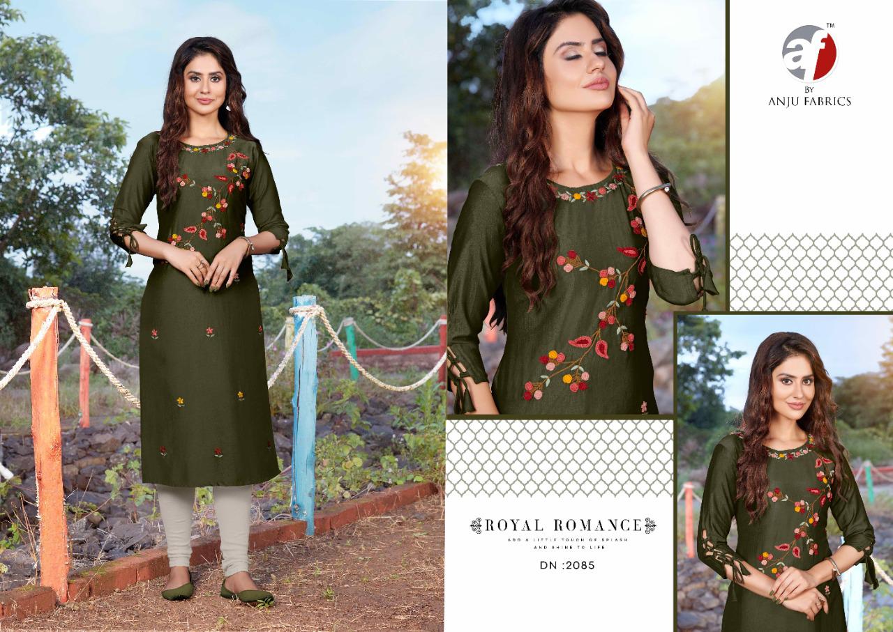 anju fabrics impressive vol 2 bamber elegant stylish look kurti catalog