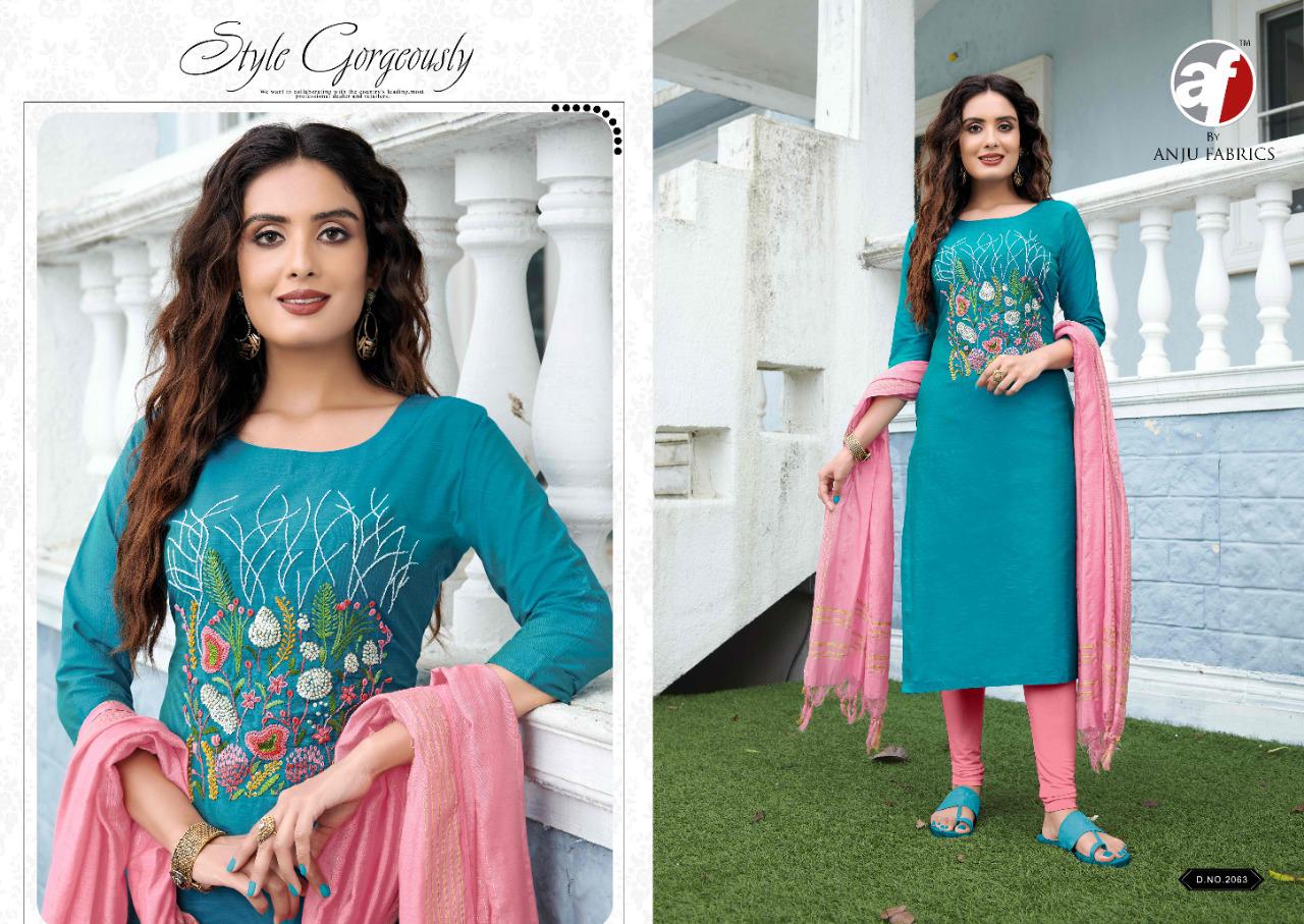 anju fabrics ishkiya vol 1 silk elegant top with dupatta catalog