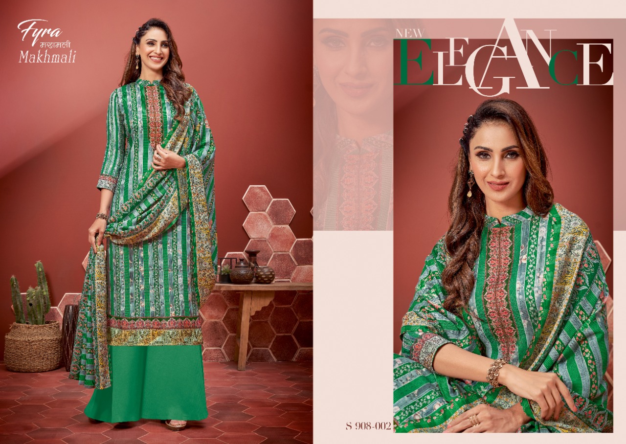 fyra alok suit makhmali pure wool pashmina exclusive print salwar suit catalog