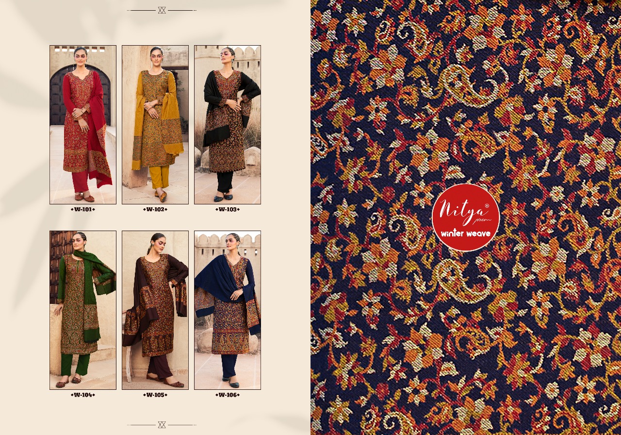 lt nitya winter weaves pashmina astonishing salwar suit catalog