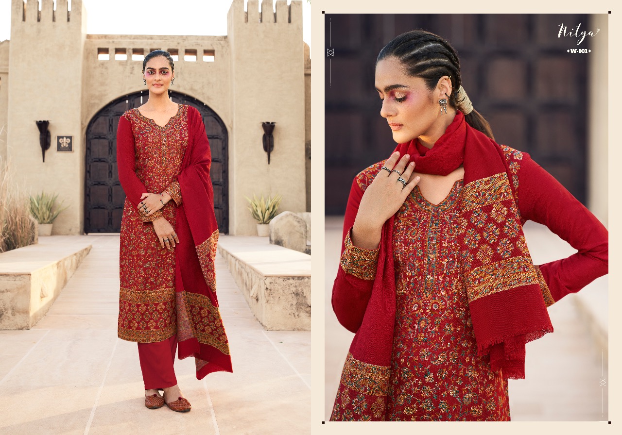 lt nitya winter weaves pashmina astonishing salwar suit catalog