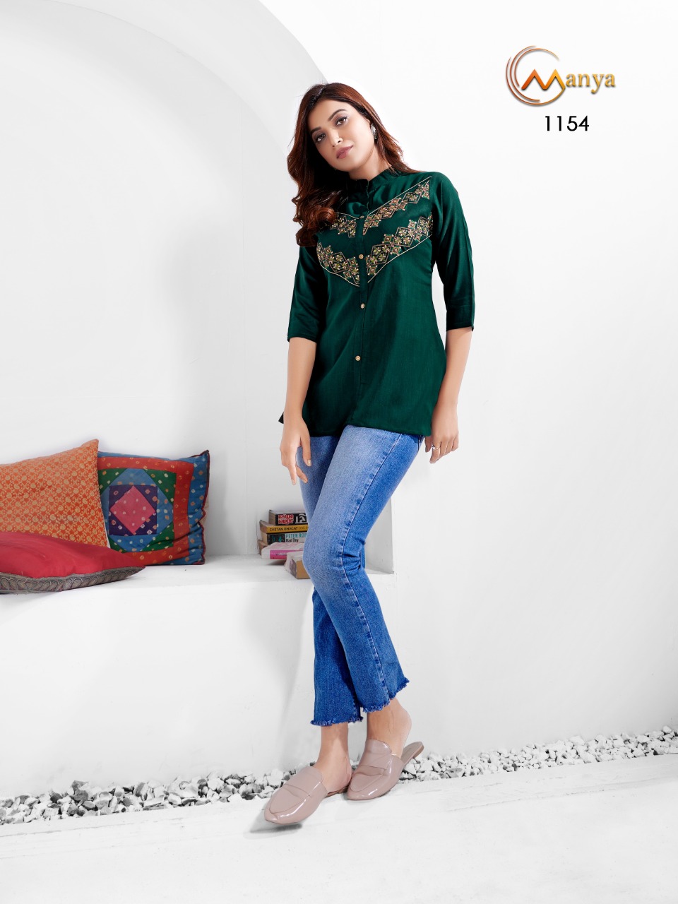 mansi fashion colors 2 viscose elegant short top catalog