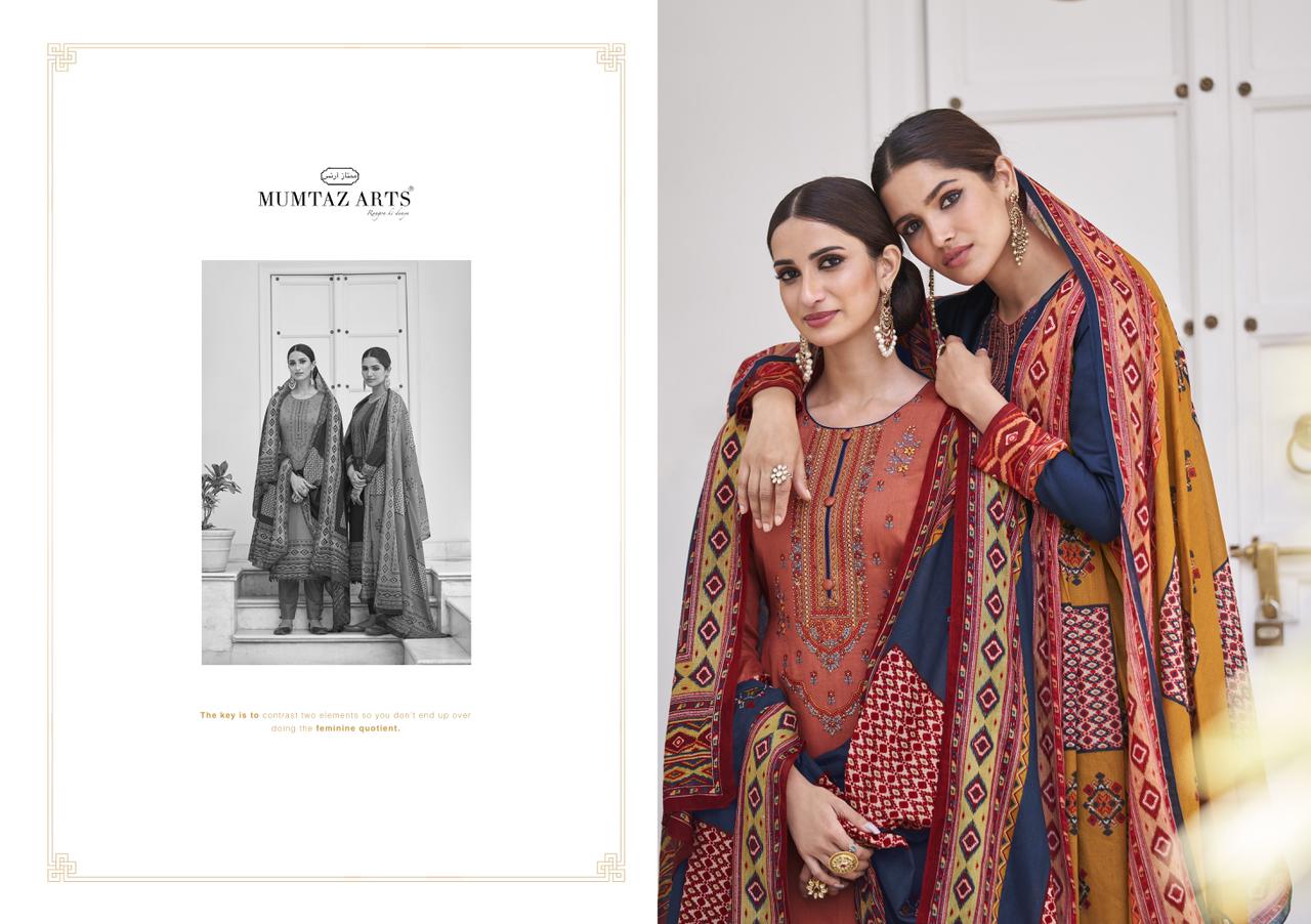 mumtaz arts Muraad jam satin exclusive print and colours salwar suit catalog