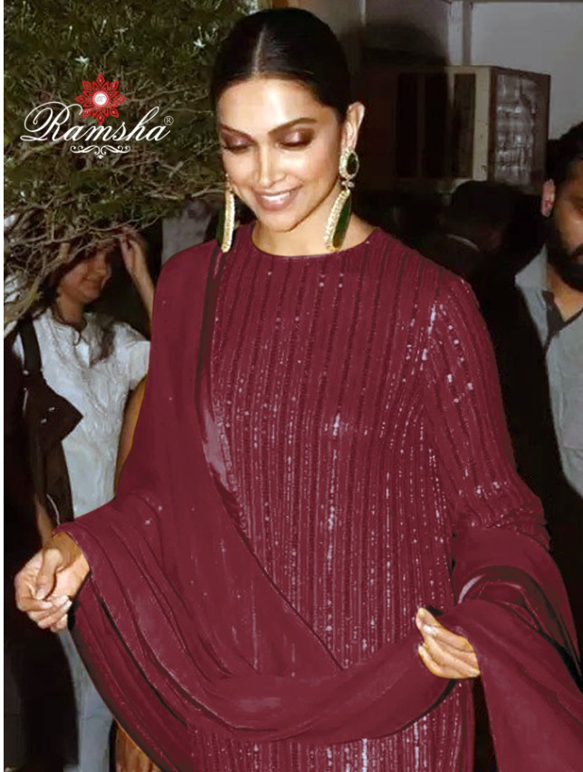 ramsha queen georget festive look salwar suit catalog