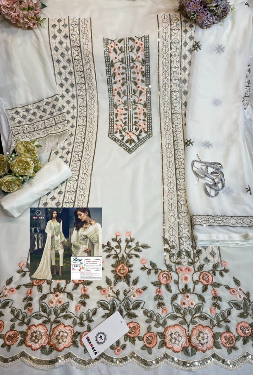 Shanaya Fashion S 43 H Georgeete Catchy Look Salwar Suit Singal