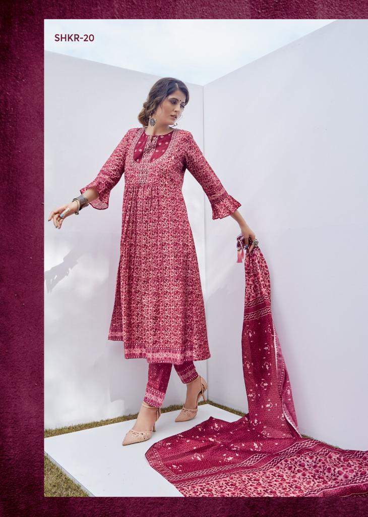 shichi kora muslin astonishing look kurti with pant and dupatta  catalog