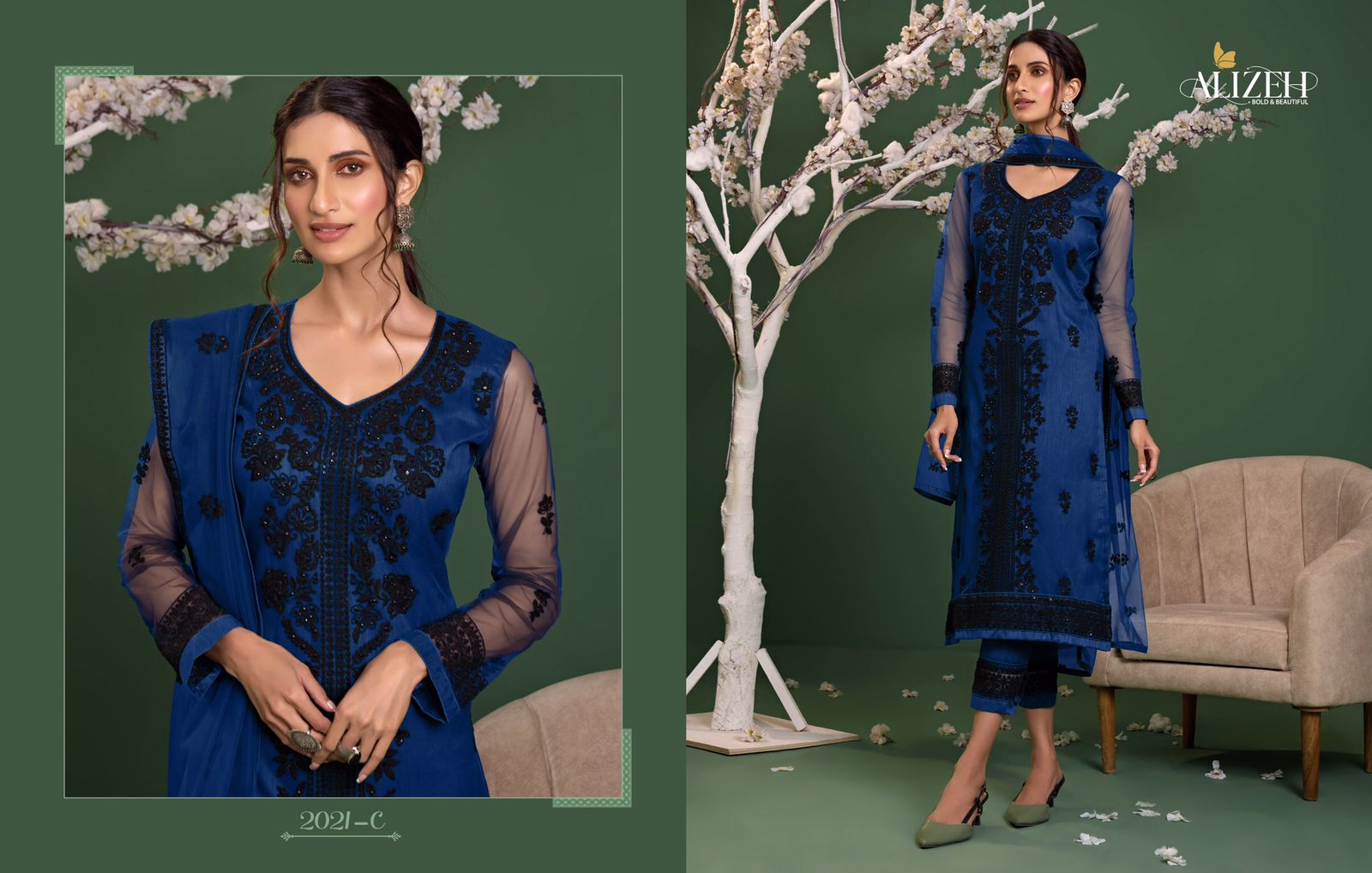 alizeh zaida vol 6 net festive look salwar suit catalog