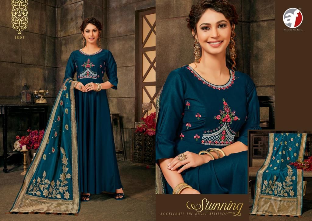 anju fabrics haseen pal vol 7 silk elegant top with dupatta catalog