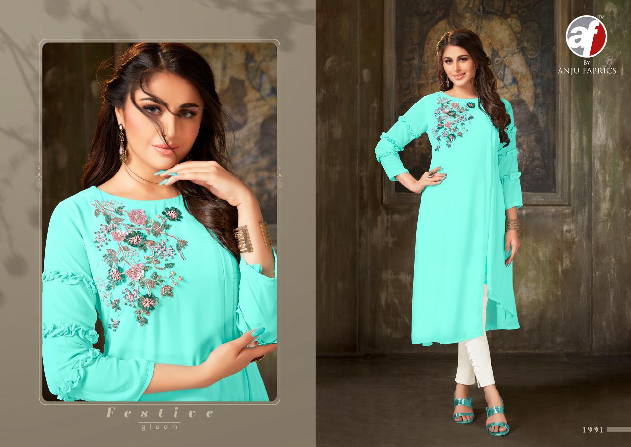 anju fabrics purity vol 1 jorjat elegant top with bottom catalog