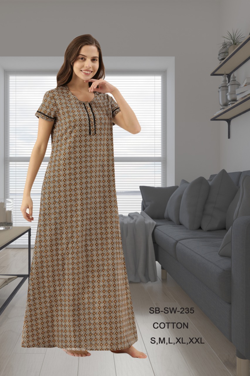 bannos swagger nighties cotton exclusive print night wear catalog