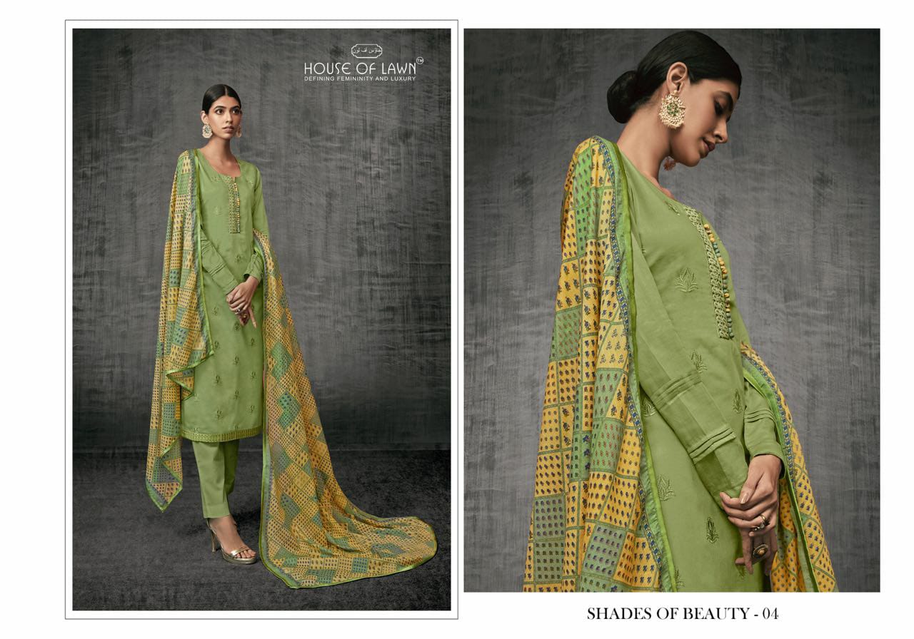 house of lawn shades of beauty satin new and modern style slwar suit catalog