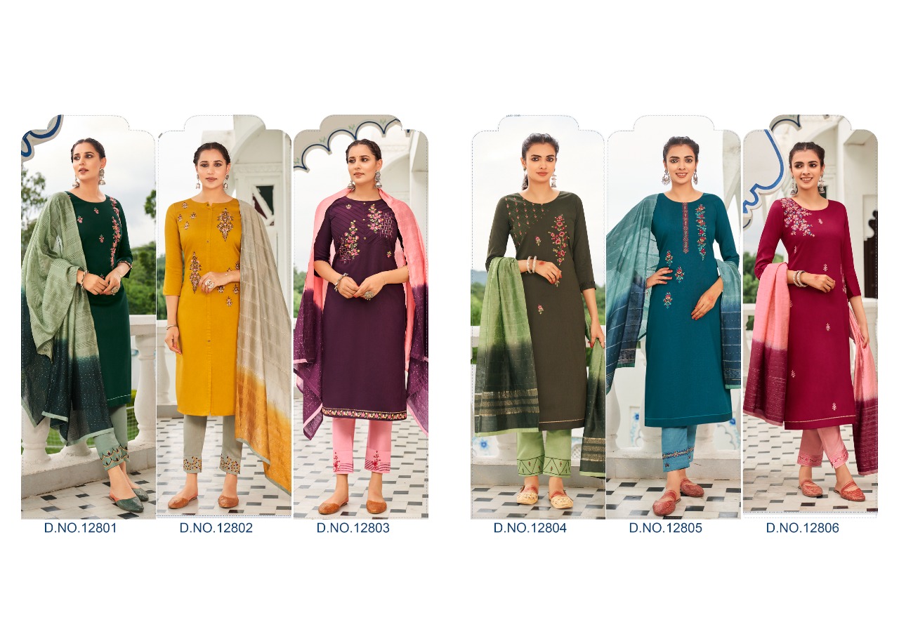 kivi kajree rajwadi silk elegant top bottom with dupatta catalog