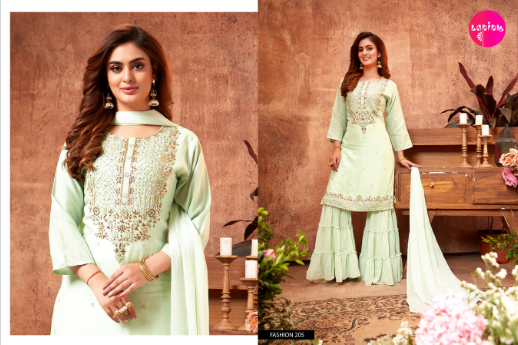 lapink Fashion  vol 2 silk innovative  Sharara Suits with duppata catalog