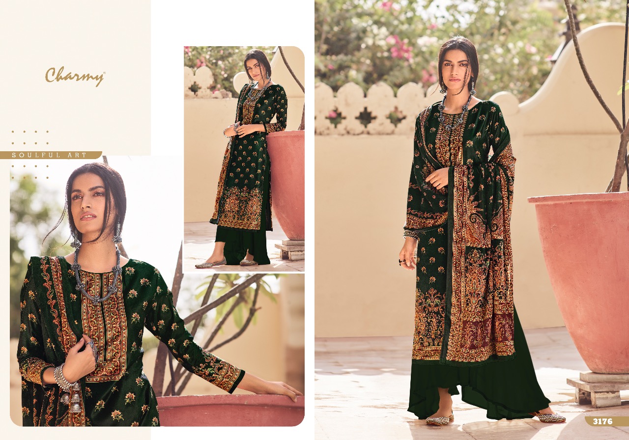 meera trendz velvet 5 velvet exclusive print salwar suit catalog
