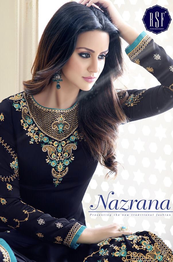 rsf nazrana colorful fancy collection of salwaar suits