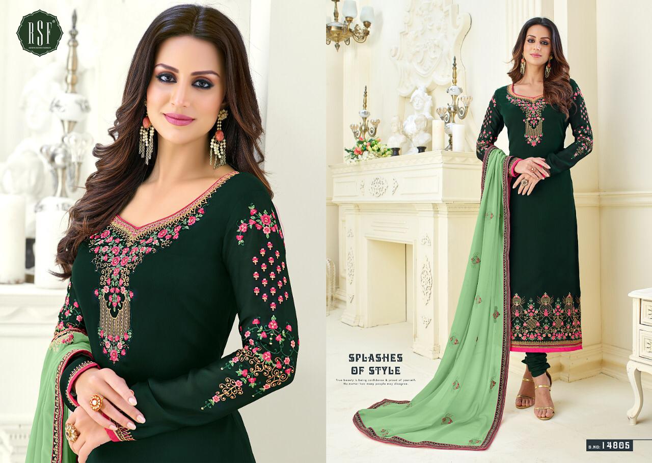 rsf nazrana colorful fancy collection of salwaar suits
