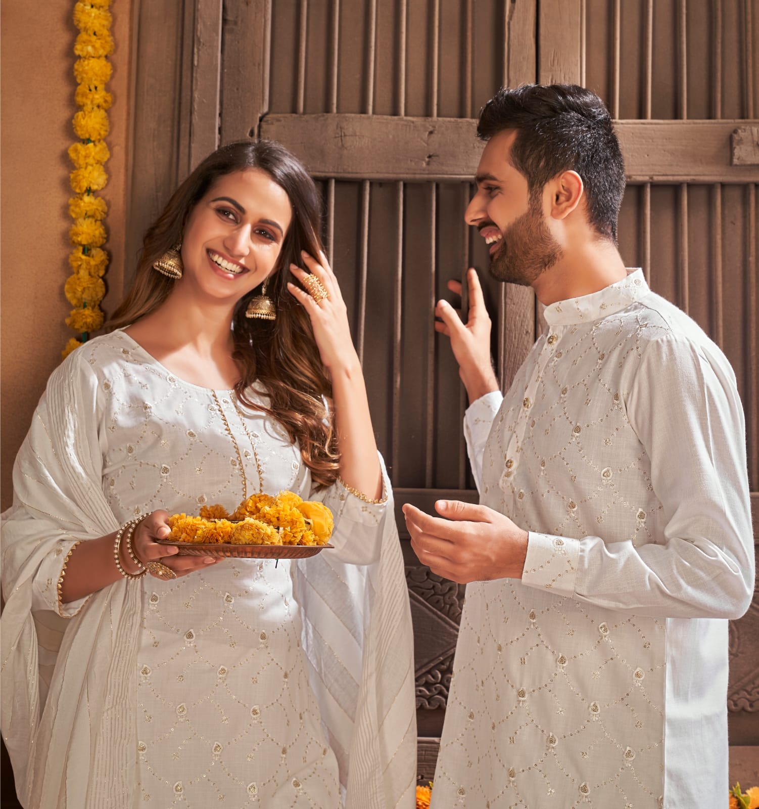Sukanya Fashion Royal Couple V 7 cotton astonnishing style combo of Kurta with Pants and Kurti with Pants Dupatta catalog