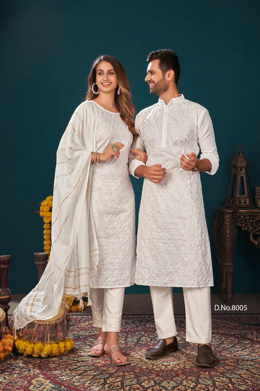 Sukanya Fashion Royal Couple v 8 combo cotton astonnishing style combo of Kurta with Pants and Kurti with Pants Dupatta catalog
