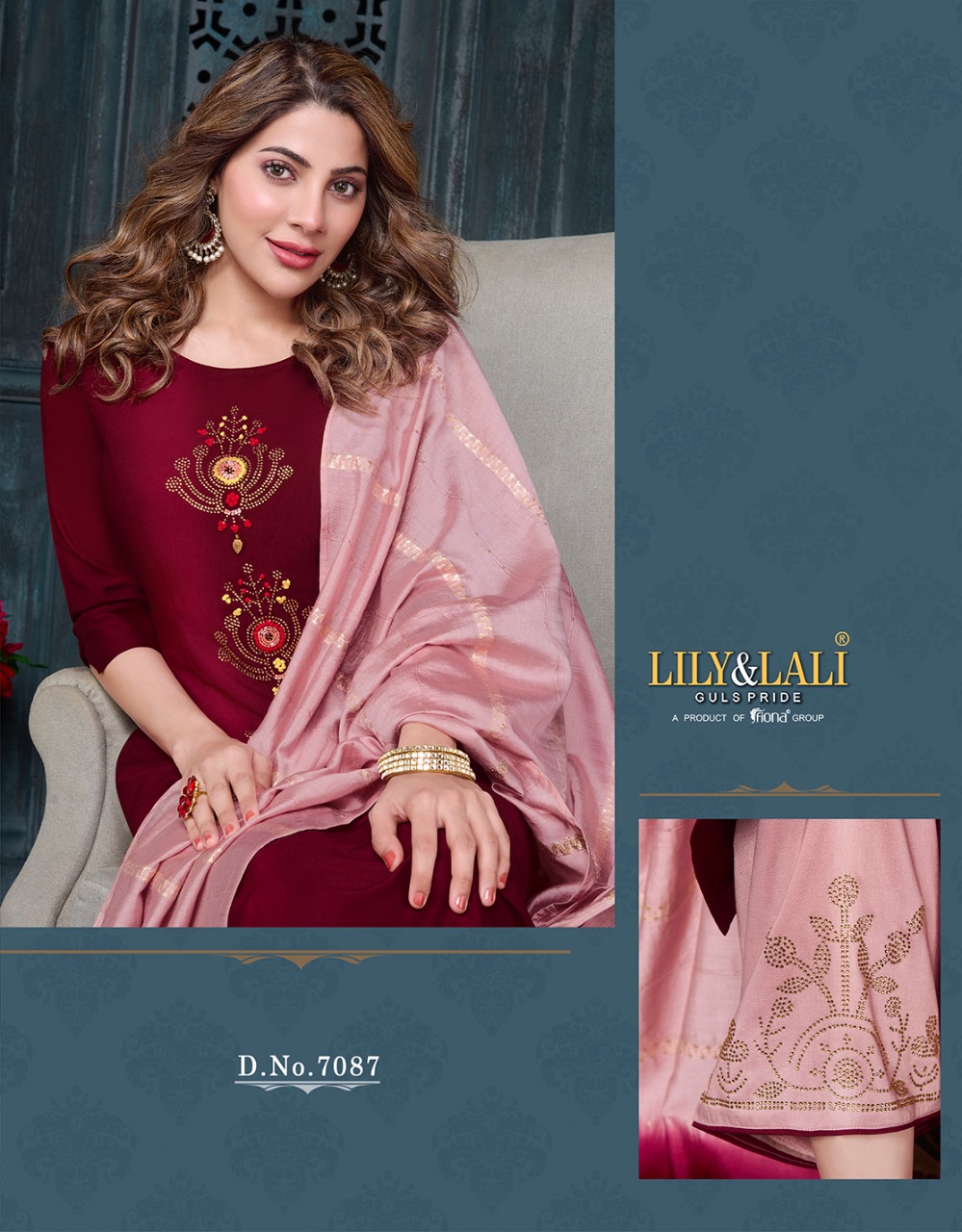lily and lali muskan 2 silk classic trendy look top bottom with dupatta catalog
