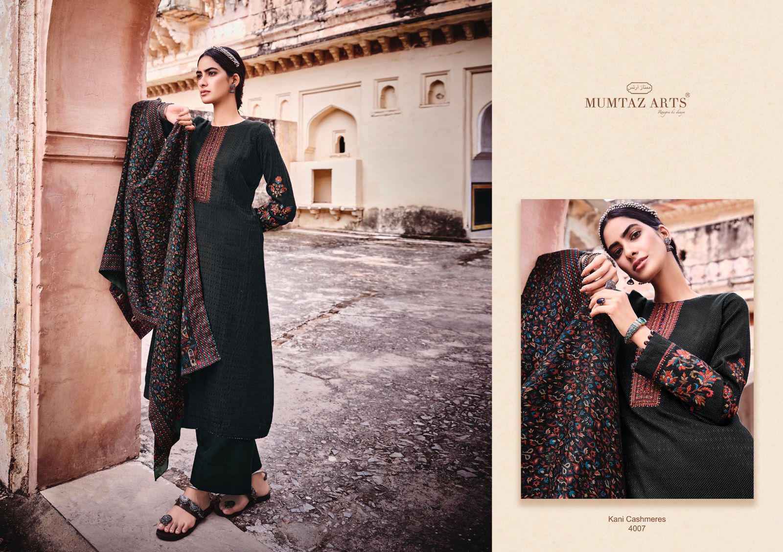 mumtaz art kani cashmere pashmina  astonishing salwar suit catalog