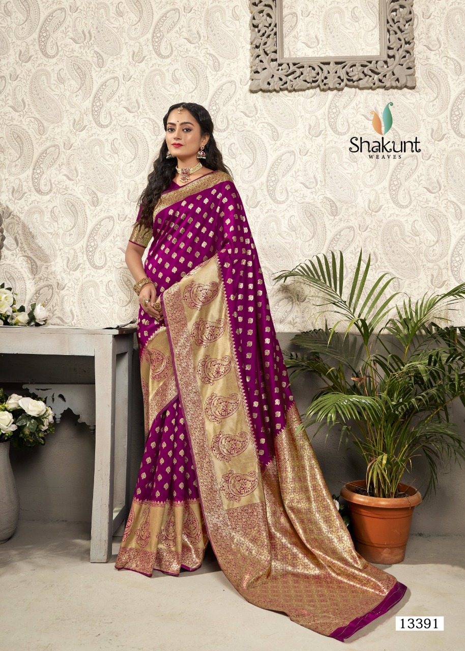 shakunt weaves madhyam art silk gorgeous look saree catalog