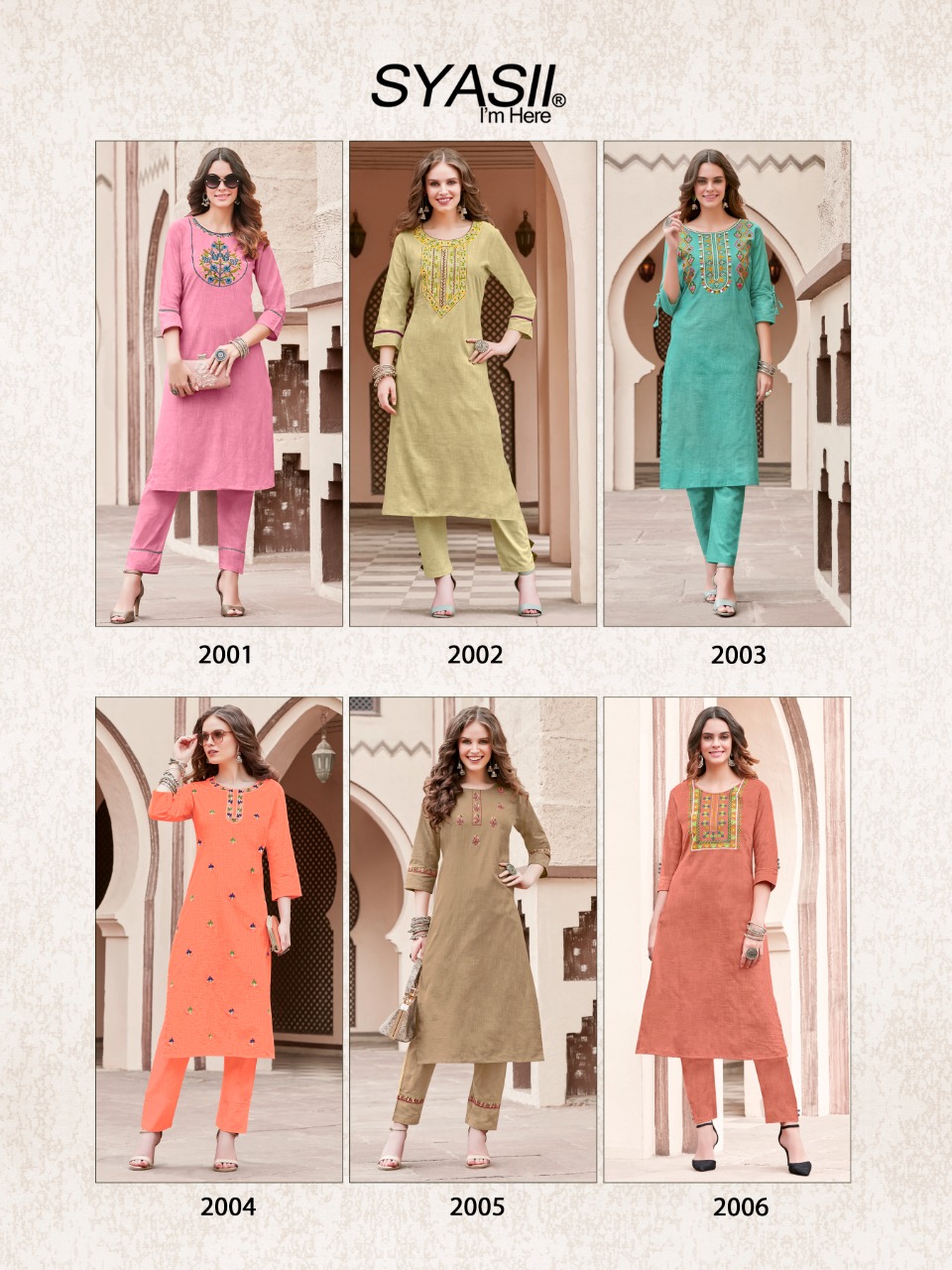 syasii pure vol 2 cotton graceful look kurti with Bottom catalog OLD