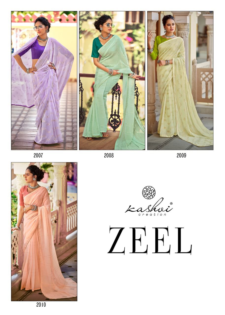lt kashvi creation zeel weightless beautifull print saree catalog