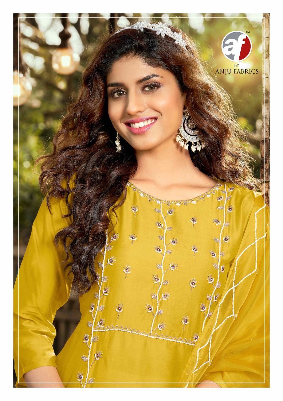 anju fabrics ghunghat vol 4 l 2 viscose regal look kurti bottom with dupatta catalog