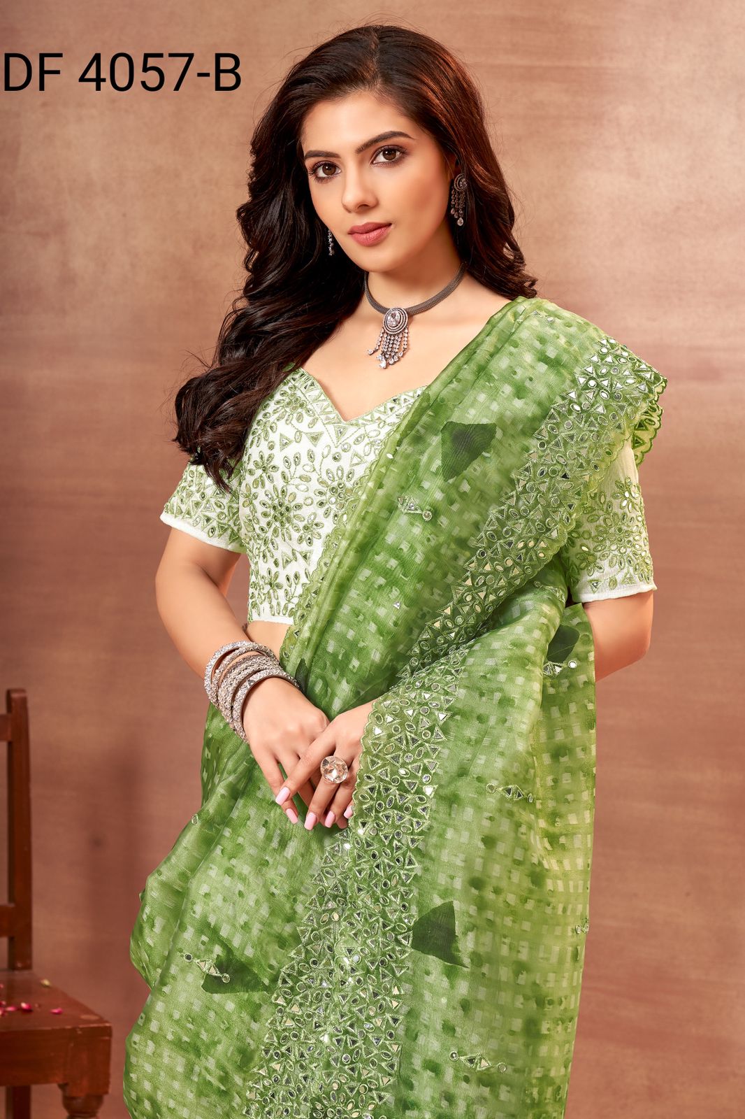 divya fashion mirror vol 1 organza new and modern style saree catalog