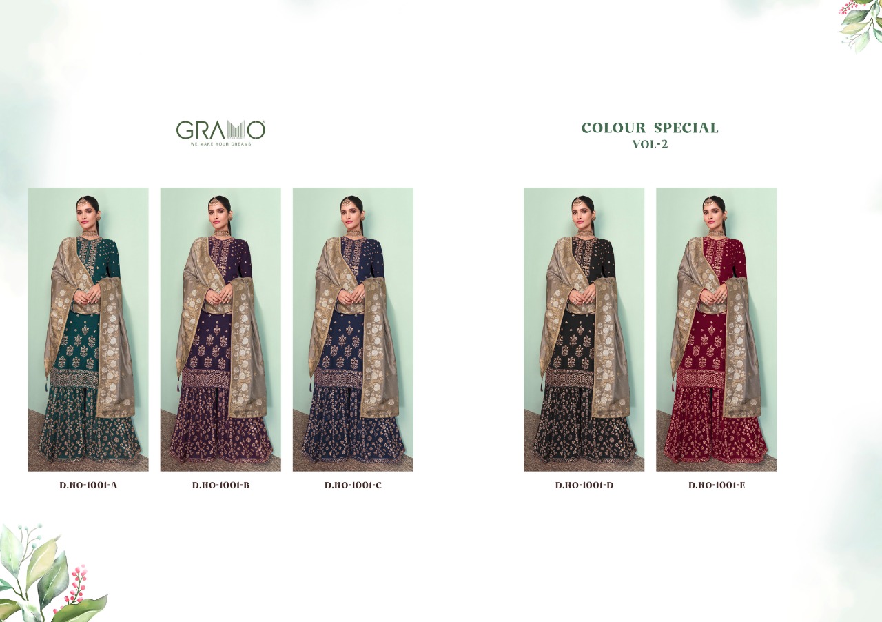 gramo colour special vol 2 astonishing style top sharara with dupatta catalog