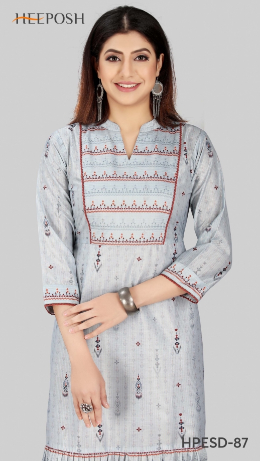 heeposh pick and chose muslin innovative look kurti bottom with dupatta catalog