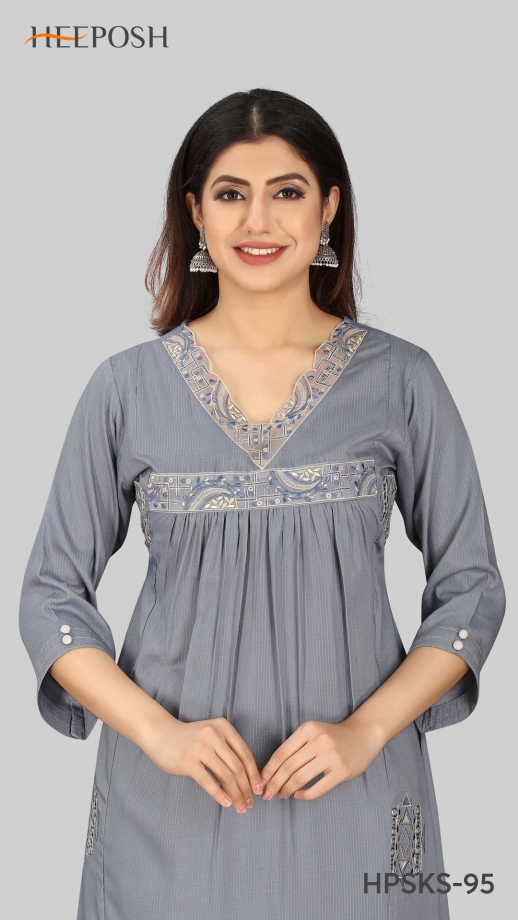 heeposh pick and chose muslin innovative look kurti bottom with dupatta catalog