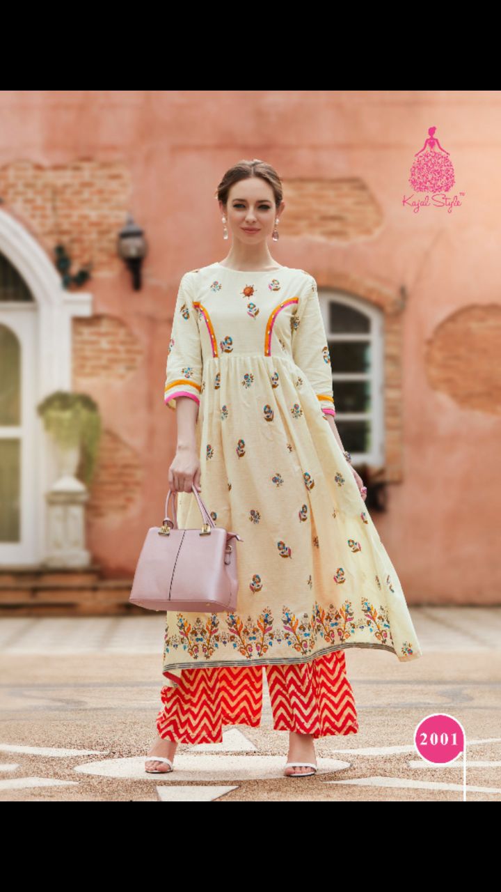 kajal style adiba vol 2 cotton new and modern style kurti catalog