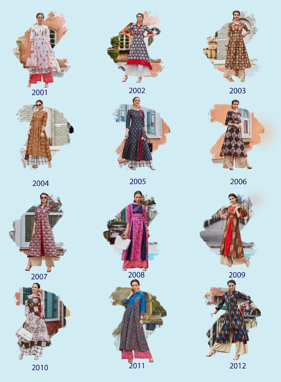 kajal style adiba vol 2 cotton new and modern style kurti catalog